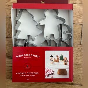 Wondershop Set of 8 Stainless Steel Christmas Cookie Cutters